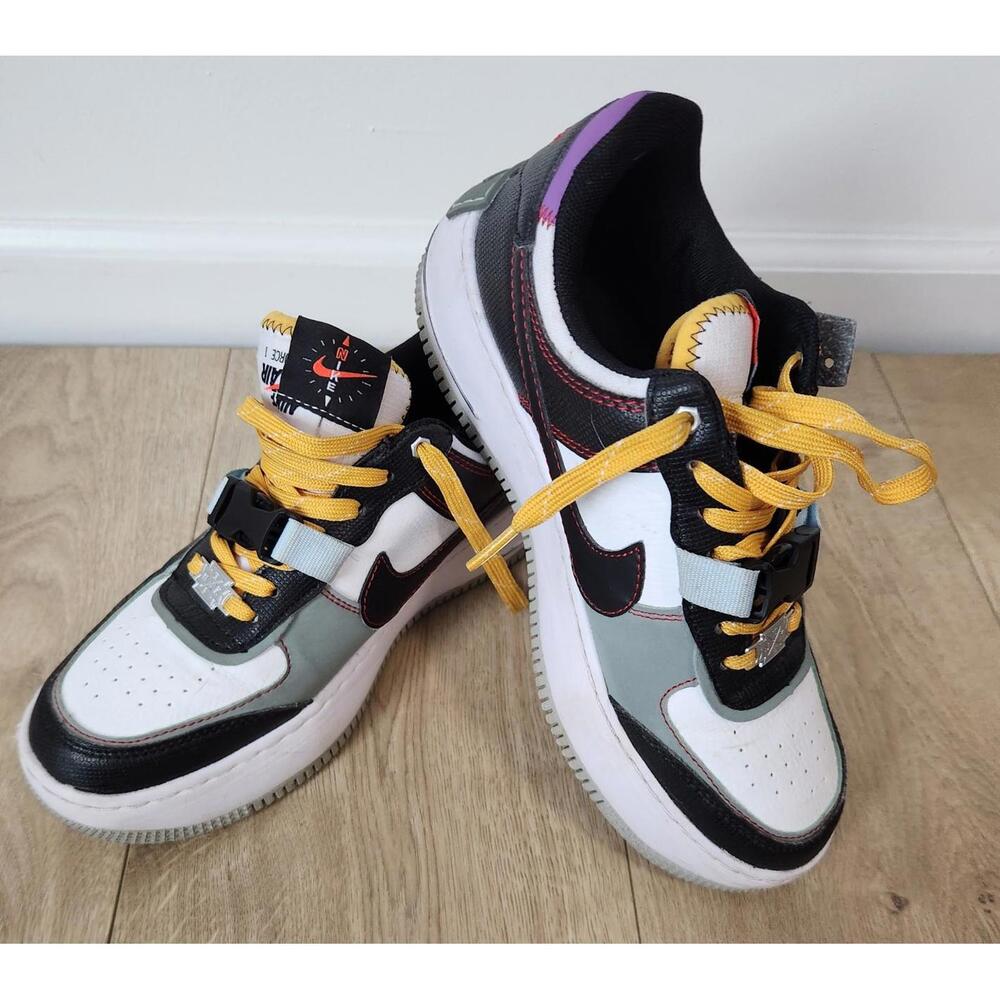 Nike Air Force 1 Low Shadow Spiral Womens DC2542 Size 8.5 Sneakers Shoes VGC